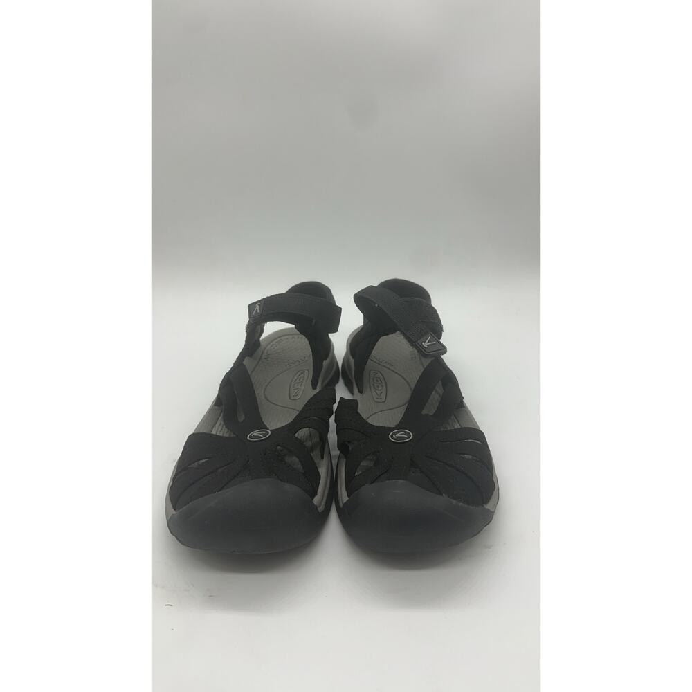 Keen Rose Sandals Women's 7 Black Leather Closed Toe Hiking Comfort 1008783